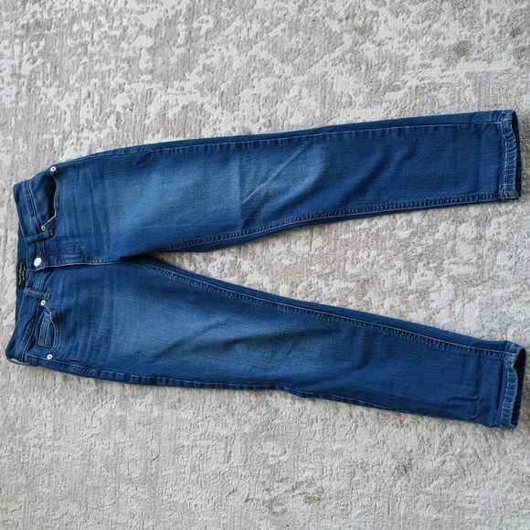 Banana Republic Girlfriend Distressed Jeans 25 / 0 Blue - Picture 3 of 16
